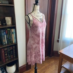 American Eagle Pink Tie Dye Dress
